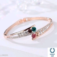 Fancy Standard Copper Bracelets - Free Size, Copper, Charm Bracellet, 2 Pieces of 1 Pack